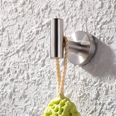 Produktbild von Moderner Handtuchhaken MOTE aus rostfreiem Edelstahl in Chromoptik zur Wandmontage