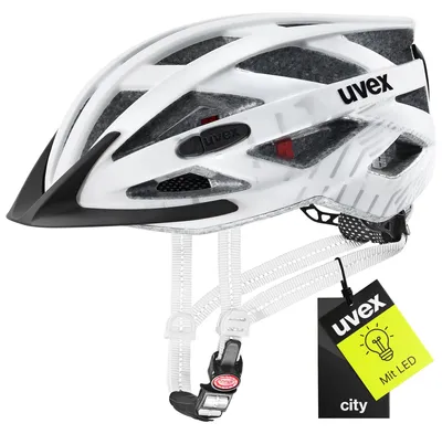 Produktbild von uvex City i-vo Fahrradhelm, White-Black matt, 56-60 cm