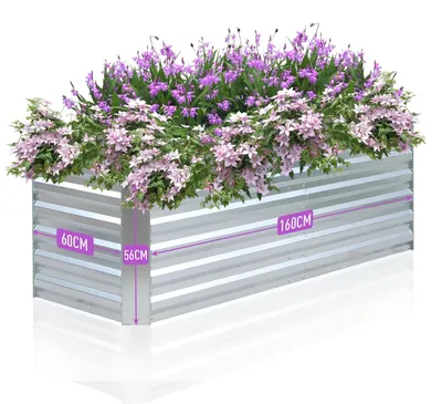Zdjęcie produktu dla Podniesione grządki ogrodowe ze stali 160 x 60 x 56 cm