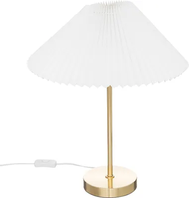 Produktbild von Tischlampe mit plissiertem Lampenschirm