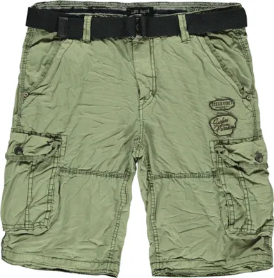 Produktbild von Jungen Shorts Durras anthrazit aus Baumwolle mit Knopfleiste und Reißverschluss