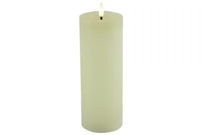 Image de Countryfield -LED -Stump bougie rustique 20 cm - Crème