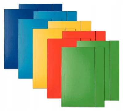 Image de Esselte Chemises A4 Vernies avec Élastique, Lot de 10