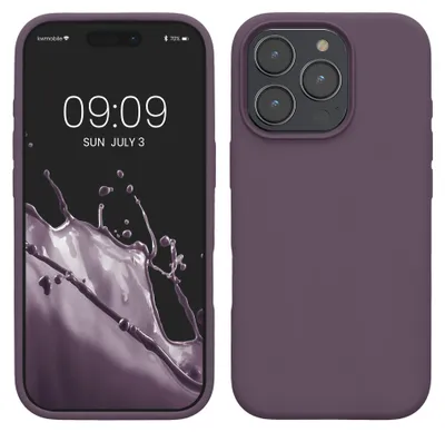 Produktbild von kwmobile Handyhülle für iPhone 16 Pro Max Hülle, für iPhone 16 Pro Max Case - Hülle Silikon - kabelloses Laden - Helle Iris