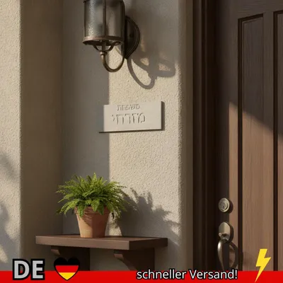 Produktbild von Benutzerdefiniertes Familiennameenschild aus Keramik Personalisiertes