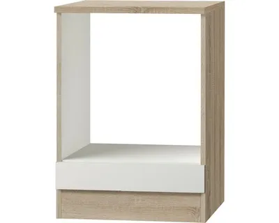 Produktbild von Optifit Herdumbauschrank Dakar286 BxTxH 60 x 60 x 84,8 cm weiß glänzend zerlegt Anschlag reversibel KUDK U634-9+
