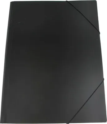 Produktbild von Robuster A3 Eckspanner schwarz aus 0,5 mm starkem Polypropylen mit Gummizug