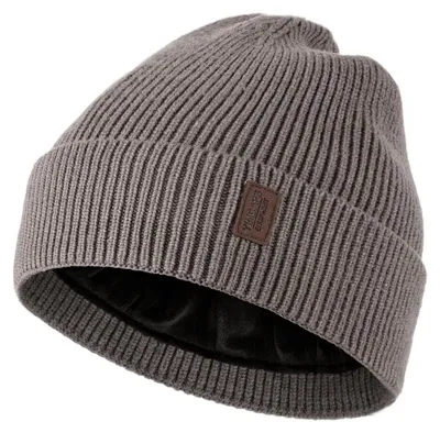 Produktbild von Strickmütze Herren mit Fleece-Futter Einheitsgröße Rauchgrau