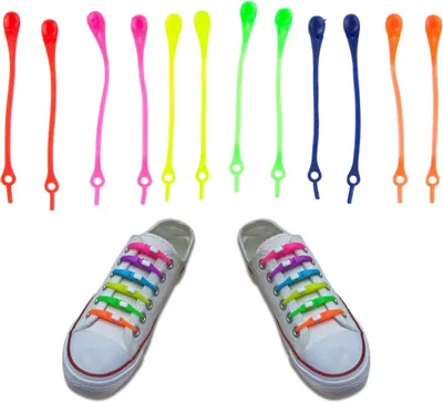 Produktbild von Silikon Schnürsenkel 12Pcs/