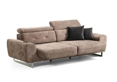 Produktbild von Sofagarnitur Set Dreisitzer Sofas Wohnzimmer Sessel Modern Design Textil