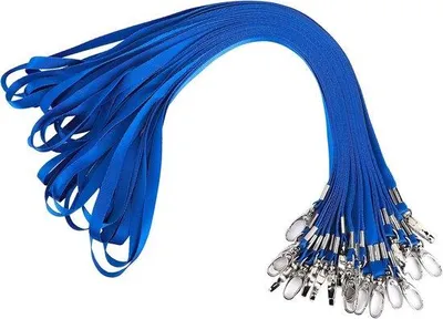 Produktbild von Famanu Lanyard mit Metallclip - 20 Stück - Ideal für Schlüsselbänder und Auswelter