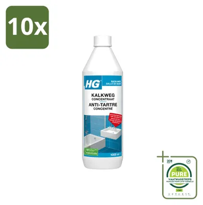 Produktbild von 10 x HG Kalkweg Konzentrat - Entfernt hartnäckigen Kalk - 1 l - Großpackung - 10 Stücke