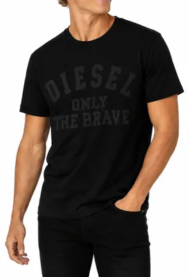Produktbild von Diesel T-JUST 260141 OFF Herren T-Shirt Kurzarm Schwarz
