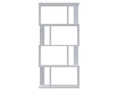 Produktbild von Brüder-Möbel | Bücherregal Weiß - 67 x 141 x 30 cm - Würfelregal - 5 Offene Fächer - Standregal für Wohnzimmer, Büro, Kinderzimmer