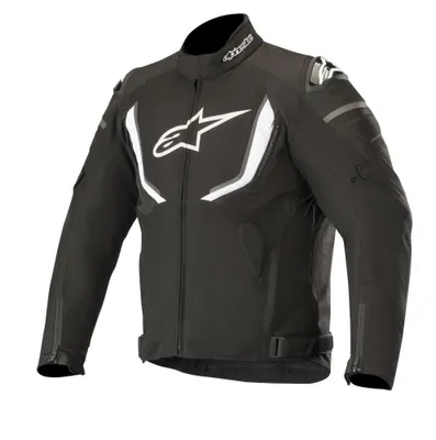 Produktbild von Alpinestars T-GP R v2 wasserdichte Motorrad Textiljacke, schwarz/weiß, S