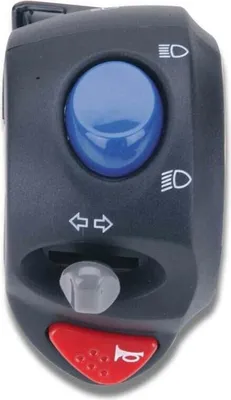 Produktbild von DOMINO Lenker-Schaltereinheit links Schwarz UNIVERSAL ALUMINIUM, HUPE, BLINKER, LICHT, LICHTHUPE