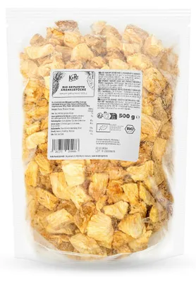 Produktbild von KoRo I Gepuffte  Ananasstücke 500 g