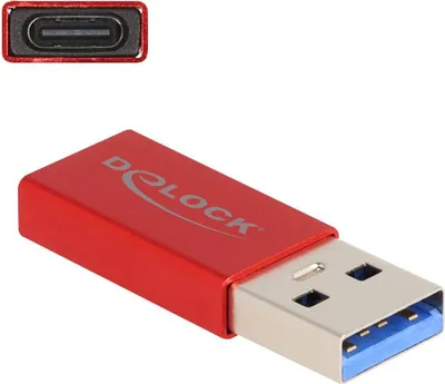 Image de DELOCK USB 10Gbps Adapter USB Typ-A Stecker zu USB Type-C