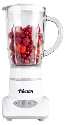 Zdjęcie produktu dla Mikser Tristar BL-4431 – ostrza ze stali nierdzewnej – 2 prędkości – dzbanek szklany o pojemności 450 ml