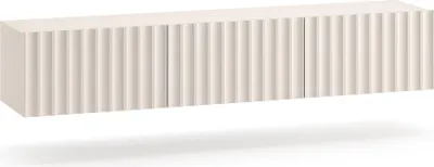 Produktbild von Selsey Derriva - TV-Hängeboard mit geriffelten Fronten, hellbeige, 170 cm