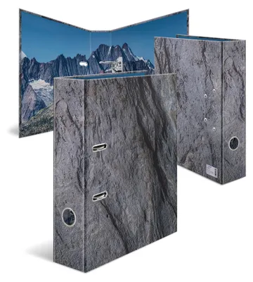 Immagine prodotto di HERMA 19652 Cartella a motivi A4 Pietra 70 mm Struttura rocciosa stabile