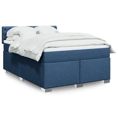 Produktbild von Möbel Boxspringbett mit Matratze Blau 160x200 cm Stoff - Klassische Betten 3288252