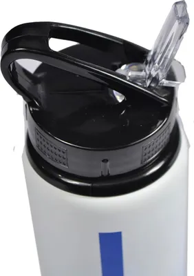 Produktbild von Real Madrid CF - Wasserflasche, mit Farbverlauf, Aluminium, 750ml BS5658 (Einheitsgröße) (Weiß/Blau)