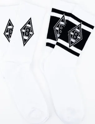 Produktbild von VfL Borussia Mönchengladbach BMG Sportsocken 2er-Pack Gr. 43-46