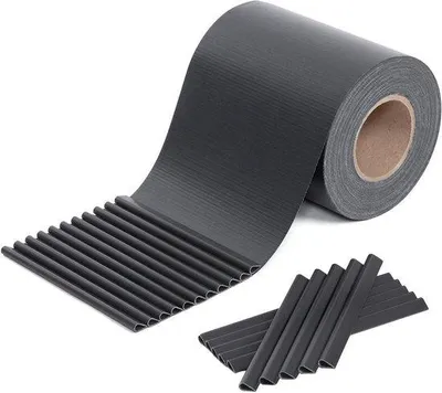Produktbild von Sichtschutzrollo für Balkon Garten Sonnenschutz UV-beständig 25 Zubehörstücke Schwarz/Grün - PVC