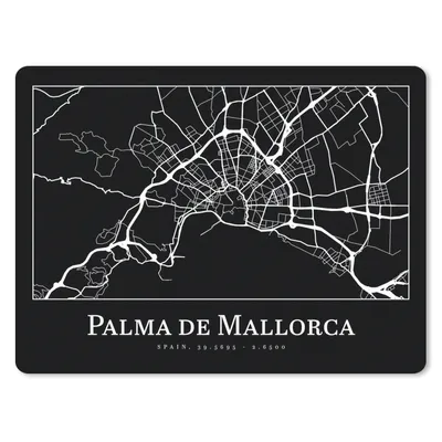Produktbild von MuchoWow® Mauspad Mousepad Karte - Stadtplan - Palma de Mallorca - Karte 23x19 cm - Mousepads - Maus Mat - Pad - Mausunterlage - Schreibtischunterlage - Mauspad
