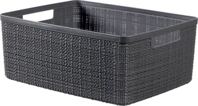Immagine prodotto di Cesto Curver JUTE M, 12 litri, antracite, 36x28x15 cm