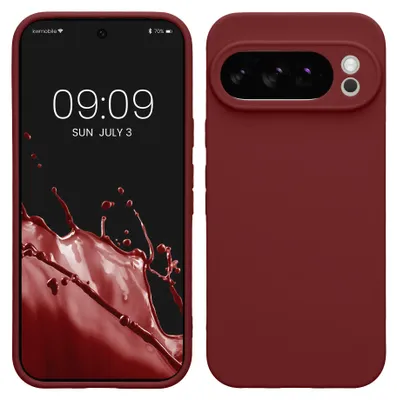 Produktbild von kwmobile Handyhülle für Google Pixel 10 Pro Hülle - weiches Handy Silikon Case - Schutzhülle Cover - Bordeaux Violett