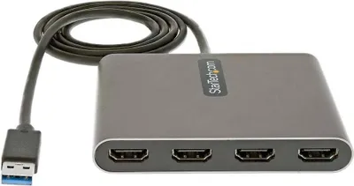Obrázek produktu pro StarTech.com USB32HD4, 3.2 Gen 1 (3.1 Gen 1), USB Typ-A, HDMI výstup, 1920 x 1080 px