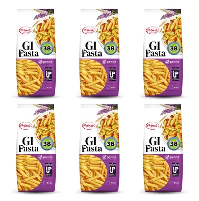 Produktbild von Penne Nudeln für Diabetiker & Low Carb | Protein Nudeln ohne Kohlenhydrate | Glykämischer Index 38 (6er pack, 1500g total)