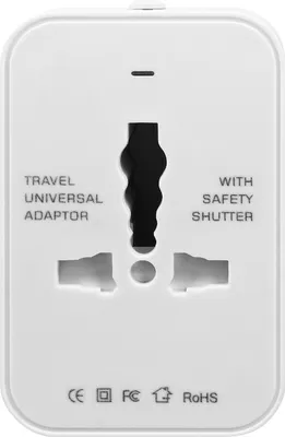 Produktbild von Avizar, Kompakter Steckeradapter für Australien / Europa / USA / Großbritannien, Weiß