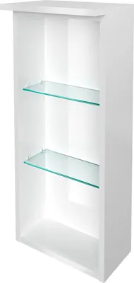 Produktbild von FACKELMANN Badregal Oxford / offener Badschrank / Maße (B x H x T): ca. 30 x 69,9 x 20 cm / hochwertiger Schrank fürs Badezimmer und Gäste-WC / Badezimmerschrank mit 3 Fächern / Korpus: Weiß
