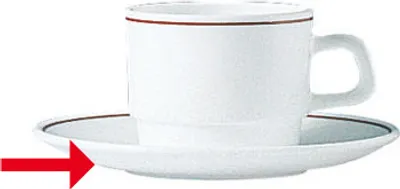Produktbild von 6x Kaffeeuntertasse 14 cm Kaffeebecher, Kaffeetasse