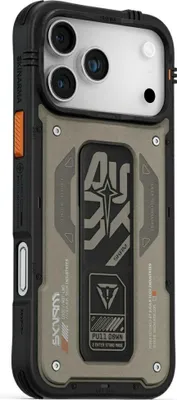 Immagine prodotto di Etui Skinarma Aegis do MagSafe + Grip Stand do iPhone 17 Pro Max, szary