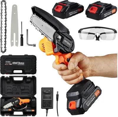 Zdjęcie produktu dla Akumulatorowa mini pilarka łańcuchowa, 4" | KD10627