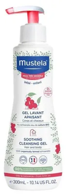 Obrázek produktu pro Zklidňující mycí gel Mustela, 300 ml - Dlouhodobá platnost!