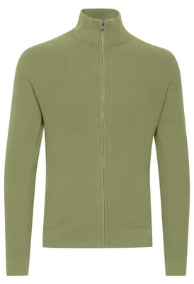 Produktbild von 11 Project PREdu Herren Strickjacke Cardigan Feinstrick Strickjacke mit Stehkragen und Reißverschluss