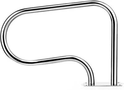 Produktbild von COSTWAY 2-teilige Pool Handläufe, Einstiegshilfe 304 Edelstahl, Schwimmbad Haltegriff, Schwimmbadleiter, Einbauleiter, Griffbogen für Schwimmbäder