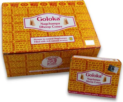 Produktbild von Räucherkegel LAVISA, Meditation, Aromatherapie, Duft, Atmosphäre für Zuhause, Satya, Goloka, Golden Nag (Nagchampa)