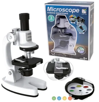 Image de Microscope éducatif pour enfants, grossissement jusqu'à 1200x, kit scientifique idéal pour un cadeau
