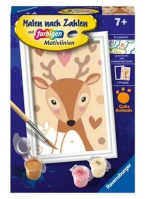 Image de Ravensburger Peinture par numéros 20290 - Mignon chevreuil - Enfants à partir de 7 ans
