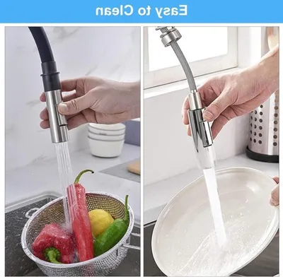 2-Modus Duschkopf Armaturbefestigung - Handbrause - wassersparende Armatur für Küche und Bad