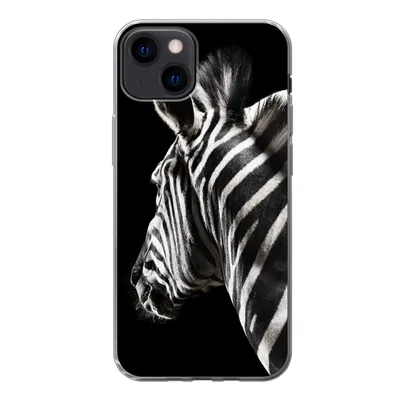 Produktbild von MuchoWow® Handyhülle Schutzhülle Hülle für iPhone 13 Zebra - Wilde Tiere - Muster Silikon Softcase Handy Hülle - Karteninhaber