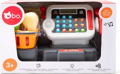 Zdjęcie produktu dla Kasa fiskalna ze światłami, dźwiękami i realistyczną funkcjonalnością