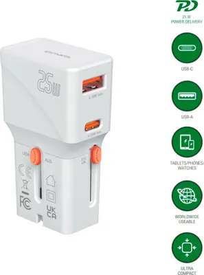 Obrázek produktu pro 4smarts 541646, Vnitřní, AC, 12 V, Oranžová, Bílá