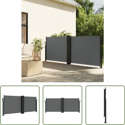 Obrázok produktu pre The Living Store Výsuvná bočná markíza antracit 100x600 cm